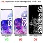 EGV [2 Pack Screen Protector for Samsung Galaxy S20 Tempered Glass [Fingerprint Unlock Compatible] [Easy to Install] [Case Friendly]
