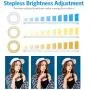 (2020 Upgraded New Version) Selfie Ring Light, 3 Lighting Modes Rechargeable Clip on Fill Light, Adjustable Brightness Phone Camera Circle Light for iPhone X Xr XsMax 11 Pro Android, iPad(2 Pack) (2020 Upgraded New Version) Selfie Ring Light, 3 Lighting Modes Rechargeable Clip on Fill Light, Adjustable Brightness Phone Camera Circle Light for iPhone X Xr XsMax 11 Pro Android, iPad(2 Pack)