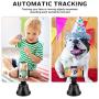 Smart Portable Selfie Stick,360°Rotation Auto Face Object Tracking Camera Tripod Holder Smart Shooting Cell Phone Camera Mount, Vlog Shooting Smartphone Mount Holder for All iPhone Android Phone