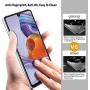 QHOHQ 3 Pack Screen Protector for LG Stylo 6 with 2 Packs Camera Lens Protector, Tempered Glass Film, [9H Hardness] - HD - [2.5D Edge] - [Anti-Fingerprint] - [Anti-Scratch]