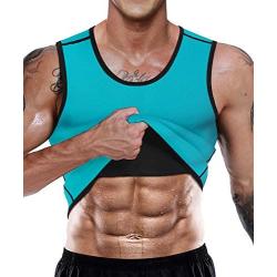 Men Neoprene Waist Trainer Sauna Sweat Suit Workout Vest Tank Top Tummy Control Shapewear Slimming Body Shaper