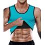 Men Neoprene Waist Trainer Sauna Sweat Suit Workout Vest Tank Top Tummy Control Shapewear Slimming Body Shaper