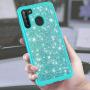 Cbus Wireless Sparkling Glitter Bling Phone Case Compatible with Samsung Galaxy A21 (Teal)