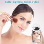 Selfie Ring Light - Mini Led Camera Ringlight for YouTube Video/Photography, for Live Stream/Makeup Compatible with iPhone, Android Smart Phones (White, 2 Pack)