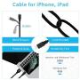 Dual USB Car Charger Adapter, Compatible for Apple iPhone 11 Pro Max/11 Pro/11/XS MAX/XS/XR/X/SE 2020/SE/8 Plus/8s/8/7 Plus/7s/7/6s/6/5s/5c/5/iPad Air/Mini, 2-Pack 3.3FT Braided Cable Cord Included