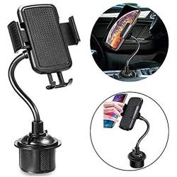 Emoly Car Cup Holder Phone Mount with Longer Neck and 360 Rotatable Cradle for Cell Phone iPhone11/Pro/Xs/Max/X/XR/8/8 Plus,Samsung Note10/S10/S9/S8