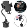 Emoly Car Cup Holder Phone Mount with Longer Neck and 360 Rotatable Cradle for Cell Phone iPhone11/Pro/Xs/Max/X/XR/8/8 Plus,Samsung Note10/S10/S9/S8