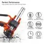 Professional Heat Gun, Tacklife 122°F ~1202℉(50℃ ~650℃) Heavy Duty Hot Air Gun with LCD Screen Display, 2 Temp Settings, 4 Memory Settings, 5 Air Flow Adjustment and 9 Pcs Attachments--HGP72AC Professional Heat Gun, Tacklife 122°F ~1202℉(50℃ ~650℃) Heavy Duty Hot Air Gun with LCD Screen Display, 2 Temp Settings, 4 Memory Settings, 5 Air Flow Adjustment and 9 Pcs Attachments--HGP72AC
