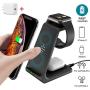 Wireless Charging Stand, GEEKERA 3 in 1 Wireless Charger Fast Charging Dock Station for Apple Watch 5 4 3 2 1, Airpods Pro, iPhone 11/11 Pro/X/Xr/Xs/8 Plus, and Qi-Certified Phones