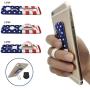 Finger Holder with Stand for Phones, AOLEY Cell Phone Grip | Finger Strap for iPhone Android Smartphone Car Holder Small Tablet (Stars and Stripes)
