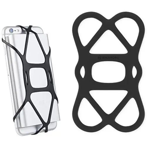 Sinjimoru Cell Phone Band Holder for Portable Charger, Elastic Rubber Silicone Band Lock Holder for Power Bank on iPhone, Security Strap Bike Mount. Silicone Band Holder, Black 1pc Sinjimoru Cell Phone Band Holder for Portable Charger, Elastic Rubber Silicone Band Lock Holder for Power Bank on iPhone, Security Strap Bike Mount. Silicone Band Holder, Black 1pc