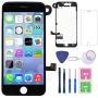 Screen Replacement for iPhone 7 Black, Fully Pre-Assembled LCD Display and Touch Screen Digitizer Replacement with Proximity Sensor, Earspeaker and Front Camera, Repair Tools and Screen Protector