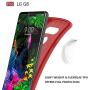 LG G8 ThinQ Case,LG G8 Case, Sucnakp TPU Shock Absorption Cell Phone Cases Technology Raised Bezels Protective Cover for LG G8 Case (Red)