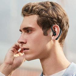 Bluetooth Headset, Hands-Free Wireless Business Bluetooth 5.0 Sweatproof Earpiece with Micphone for Cell Phones-Compatible with iPhone and Android, Work for Office/Workout/Driving