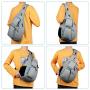 WANDF Sling Bag One Strap Backpack Travel Crossbody Backpack Water-Resistant