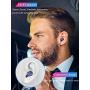 Wireless Earbuds, Bluetooth 5.0 Headphone, in-Ear Button Control Hi-Fi Stereo Sound IPX5 Waterproof, Built-in Mic Earphones for Work Sport Gym Travel Running