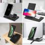 Dual Wireless Charger, COSOOS Double Qi Fast Charging Pad for Multiple Devices Compatible with iPhone 11/11Pro/11Pro Max/X/XS/XR/8, Galaxy S20/S10/Note 10, Airpod Pro, Galaxy Buds +(No AC Adapter)