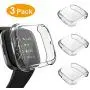 3 Pack Screen Protector Compatible Fitbit Versa 2 Case, GHIJKL Ultra-Thin Slim Soft TPU Protective Case All-Around Full Cover Bumper Shell for Fitbit Versa 2 Smart Watch, Clear, Clear, Clear 3 Pack Screen Protector Compatible Fitbit Versa 2 Case, GHIJKL Ultra-Thin Slim Soft TPU Protective Case All-Around Full Cover Bumper Shell for Fitbit Versa 2 Smart Watch, Clear, Clear, Clear