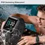 YAMAY Smart Watch for Android and iOS Phone IP68 Waterproof, Fitness Tracker Watch with Heart Rate Monitor Step Sleep Tracker, Smartwatch Compatible with iPhone Samsung, Watch for Men Women YAMAY Smart Watch for Android and iOS Phone IP68 Waterproof, Fitness Tracker Watch with Heart Rate Monitor Step Sleep Tracker, Smartwatch Compatible with iPhone Samsung, Watch for Men Women