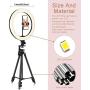 13" Selfie Ring Light with Tripod Stand & Cell Phone Holder for Live Stream/Makeup, Ringlight with Camera Remote for YouTube Tiktok/Photography,164PCS LED Chip Compatible for iPhone 11 Pro MAX Android