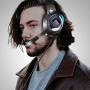 Gaming Headset for PS4, PC, Xbox One, Nintendo Switch, Laptop, PHOINIKAS H9 Xbox One Headset, 7.1 Stereo Sound, Over Ear Headphones with Microphone, Noise Isolating, LED Light, Volume Control (Blue)