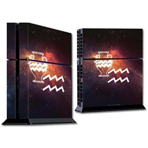 MightySkins Skin Compatible with Sony PS4 Console - Aquarius | Protective, Durable, and Unique Vinyl Decal wrap Cover | Easy to Apply, Remove, and Change Styles | Made in The USA