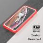 Eonfine iPhone X Case/iPhone Xs Case, Built-in Screen Protector Real 360° Full Body Protection Heavy Duty Shockproof Rugged Cover Skin for iPhone X/Xs 5.8inch (Rose Red/Clear)