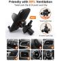 VANMASS Universal Air Vent Car Phone Holder, Patent Quick Release Button Cell Phone Holder for Car, Suit for Smartphone with Thick Case-Such as iPhone6/ iPhone 11 Max/Samsung Galaxy with Ring Case