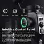 MOZA AirCross 2 3 Axis Handheld Gimbal for Mirrorless Camera up to 3.2kg/7lb Parameter Easy Setup Auto-Tuning 12hrs Runtime 18W Fast Charge, W Phone Holder
