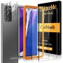 [ 4 Pack ] UniqueMe 2 Pack Screen Protector + 2 Pack Camera Lens Protector Tempered Glass for Samsung Galaxy Note 20,[Ultrasonic Fingerprint Compatible][Case Friendly] [Alignment Frame Easy Installation] HD Clear Anti-Scratch Film