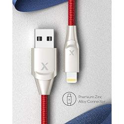 iPhone Charger 3ft 2 Pack, Xcentz Apple MFi Certified Lightning Cable, High-Speed iPhone Charger Cable Durable Braided Charging Cord for iPhone 11/X/XS/XR/XS Max/8/7/7 Plus/6/5s, iPad Mini/Air, Red