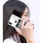 SHANSHUI Phone Wallet, 2 Pack Phone Stick On Wallet Card Holder Pocket Compatible with iPhone, Android and All Smartphones-White Cheetah