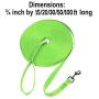 Hi Kiss Dog/Puppy Obedience Recall Training Agility Lead - 15ft 20ft 30ft 50ft 100ft Training Leash - Great for Training, Play, Camping, or Backyard