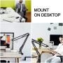 AboveTEK Ultra Long Arm Phone Stand – Portable Tablet Mount – 360 Angle Bracket & Wobble Free 42” Adjustable Metal Locking Arm Stand Transforms 4.5-13.5” Device into Hands Free Work & Media Centers