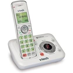 VTech CS6429-17 Dect 6.0 Expandable Cordless Phone with Answering System and Caller ID, 1 Handset, White