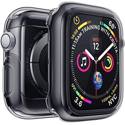 Penom Case for Apple Watch Screen Protector Series 3 2 1 38mm, Ultra Thin iWatch 38mm Screen Protector with Full Protection TPU Cover Space Gray