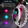 Smart Watches for Women Luxury Diamond Bracelet Heart Rate Pedometer Wristwatch Calorie Counter Blood Pressure Sport Watch Fitness Tracker