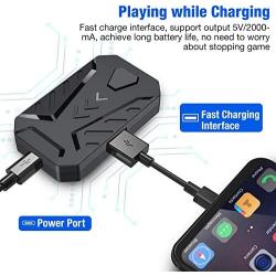 Lopbinte 3 in 1 Gaming Keyboard Mouse Converter Combo for Smartphone PC PUBG Mobile Game Accessories