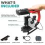 Movo MicRig Extreme Sport Edition - Video Grip Handle with Integrated Stereo Microphone, Windscreen, and Fisheye Lens for iPhone 5, 5C, 5S, 6, 6S, 7, 8, X, XS, XS Max, 11, 11 Pro, Samsung Galaxy Note