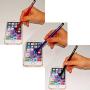 Honsky Cell Phone Stylus, Tablet Stylus for Touch Screens: Universal Slim Long Metal Pencil-Like Stylist Pens, Tablet Pen, Touchscreen Stylus Pen ¨C Purple, Red, Black - Cylinder, 3 Packs