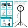 Ring Light with Stand and Phone Holder,10.2" LED Selfie Ring Light for Live Stream/Makeup/YouTube/Photography,with Adjustable Bracket (15.55 - 68.89) ,Remote Control Compatible with iPhone Android Ring Light with Stand and Phone Holder,10.2" LED Selfie Ring Light for Live Stream/Makeup/YouTube/Photography,with Adjustable Bracket (15.55 - 68.89) ,Remote Control Compatible with iPhone Android