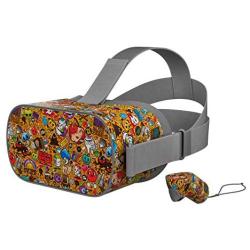 Psychedelic DecalGirl Skin for Oculus Go Mobile VR Headset - Ultra Thin Protective Vinyl Decal wrap Cover