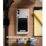 Ringke Slot Card Holder Designed for Smartphones, Adhesive Stick On Wallet Case Minimalist Slim Hard Premium Credit Card Cash Sleeve - Black