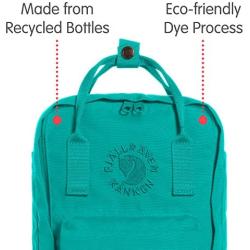 Fjallraven, Kanken, Re-Kanken Mini Recycled Backpack for Everyday Use, Heritage and Responsibility Since 1960