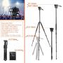 71" Tripod, COMAN Premium Camera Tripod, Portable All-in-1 Professional Video Tripod, Lightweight Aluminum, Q5 Fluid Head with 1/4" and 3/8" Mounting Screw for DSLR Cameras Video Camcorders