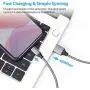 iPhone Charger Cable, MFi Certified Lightning Cable 5Pack 1ft/3ft/3ft/5ft/5ft Nylon Braided High Speed iPhone Charging Cord Compatible with iPhone 11/11 Pro/X/XS/XR/XS Max/SE/8/8P/7/7P/6S/6/5 iPad iPhone Charger Cable, MFi Certified Lightning Cable 5Pack 1ft/3ft/3ft/5ft/5ft Nylon Braided High Speed iPhone Charging Cord Compatible with iPhone 11/11 Pro/X/XS/XR/XS Max/SE/8/8P/7/7P/6S/6/5 iPad
