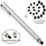 Bargains Depot 2-in-1 Stylus Touch Screen Pen for iPhone, Ipad, iPod, Tablet, Galaxy and More with 20Pcs Rubber Tips-Silver Bargains Depot 2-in-1 Stylus Touch Screen Pen for iPhone, Ipad, iPod, Tablet, Galaxy and More with 20Pcs Rubber Tips-Silver