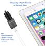 Meagoes Fast USB Car Charger Adapter, with Dual Smart Ports, Compatible for Apple iPhone 8/X/Plus/7/6s/6, Ipad Pro/Mini, Samsung Galaxy S9 Plus/S9/S8/S7, Note 9/8, Google Pixel, Moto Z, LG G7/V40, HTC