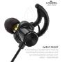 Phaiser BHS-790 Bluetooth Headphones with Dual Graphene Drivers and AptX Bluetooth 5.0 Sport Headset with Mic - Wireless Earbuds for Running - Sweatproof, Blackout