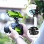 Phone Tripod Mount with Remote, 360 Rotation Smartphone Tripod Adapter with Cold Shoe Cell Phone Holder for iPhone 11/11 Pro/11 Pro Max/X/XS/Xs Max